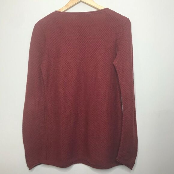Peruvian Collection Sz S Maroon Sweater - Picture 7 of 8